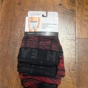 Three vintage AE flex boxerbriefs. 6”. Size small. New